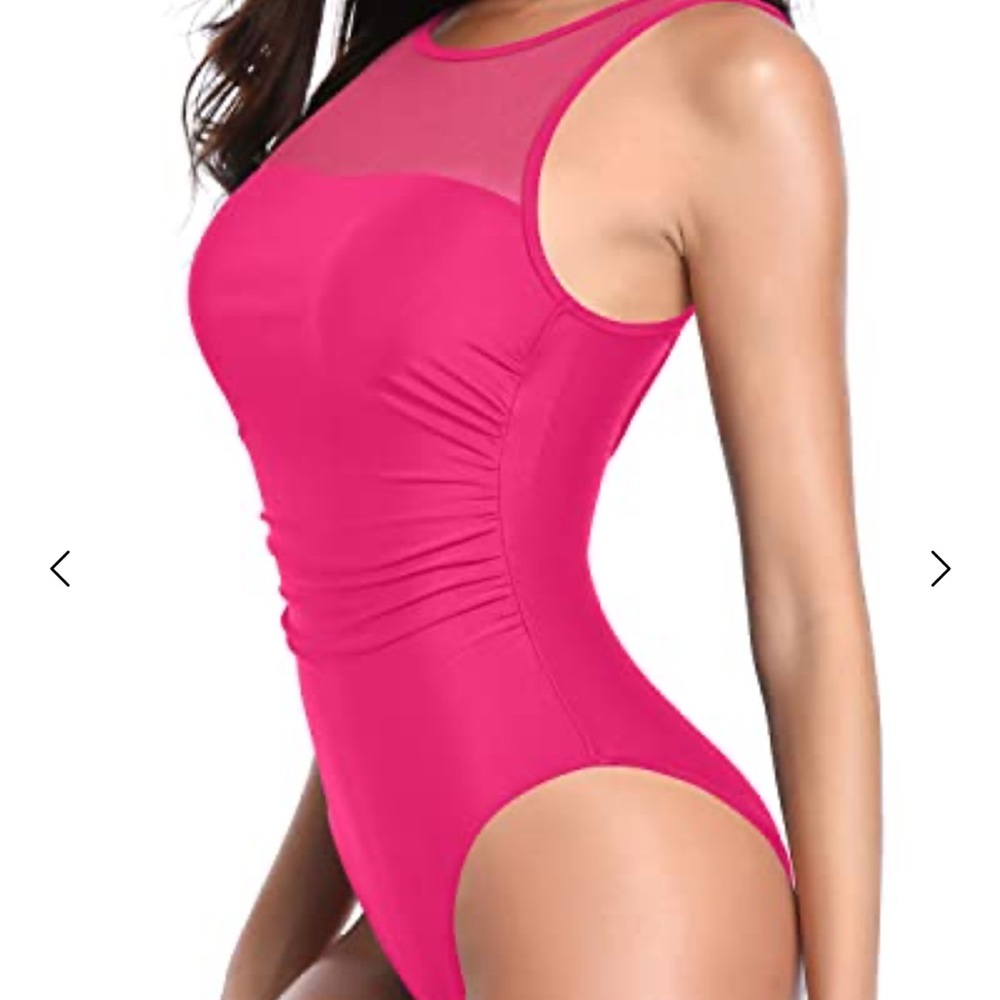 High Neck One Piece Swimsuits For Women Open Back Swimwear